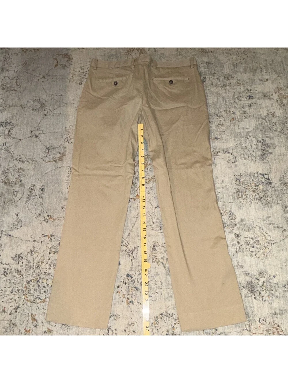 Banana Republic Men's Beige Chino Pants 33x30 Straight Regular Twill Cotton A200